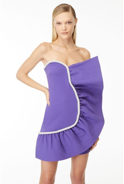 Vestido Ruffle Purple