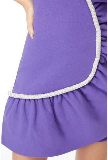 Vestido Ruffle Purple