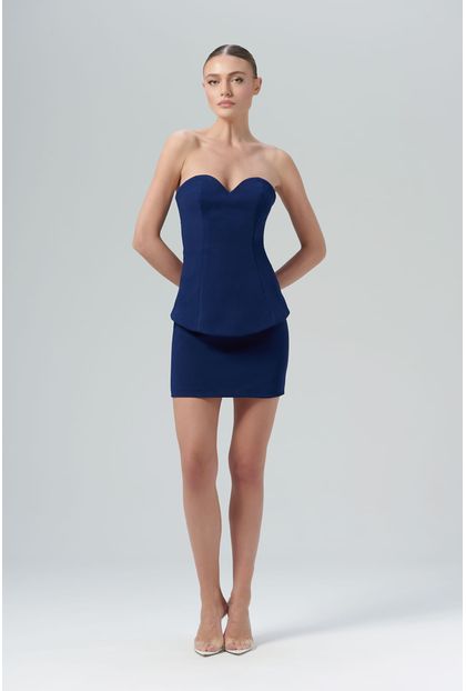Vestido Basque Blue