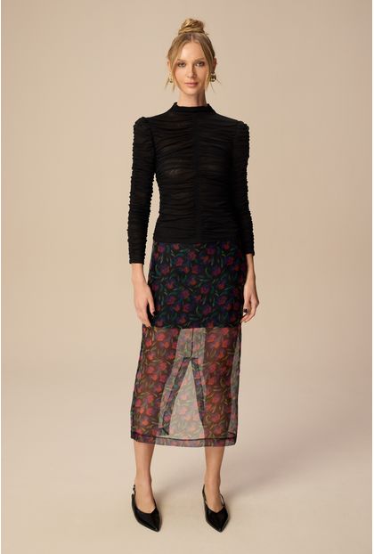 Saia Midi Lauryn Floral