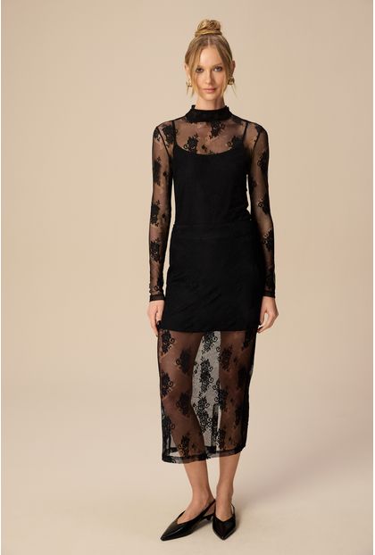 Saia Midi Lindsay Black