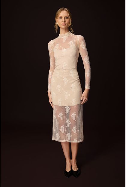 Saia Midi Lindsay Vanilla