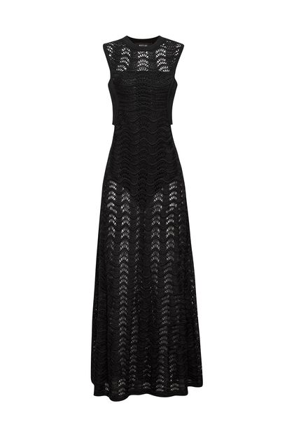 Vestido Crochet Preto