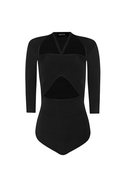 Body Vazado Wrap Preto