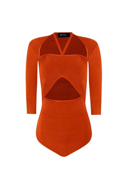 Body Vazado Wrap Coral