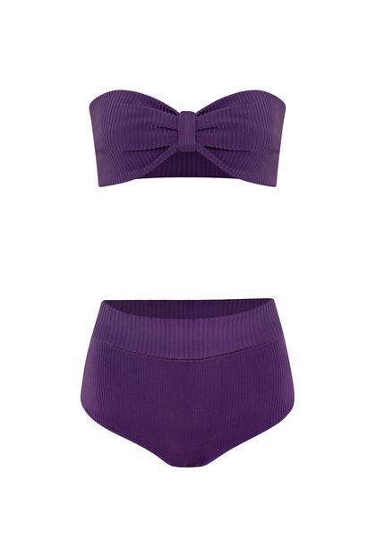 Biquini Tricot Roxo