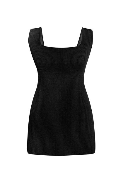 Vestido Quadrado Preto