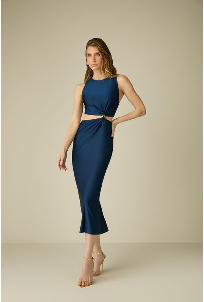 Vestido Midi Nicki Blue