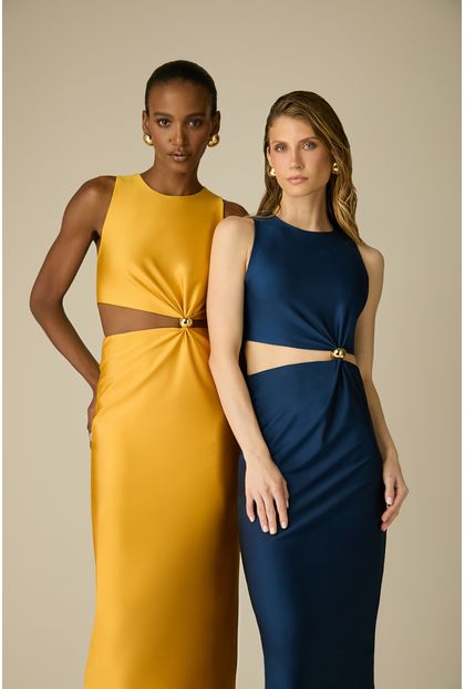 Vestido Midi Nicki Blue