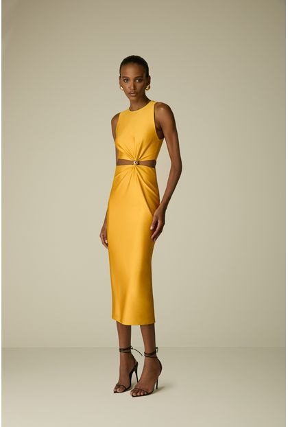 Vestido Midi Nicki Yellow