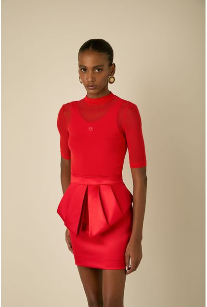 Blusa Saskia Bright Red