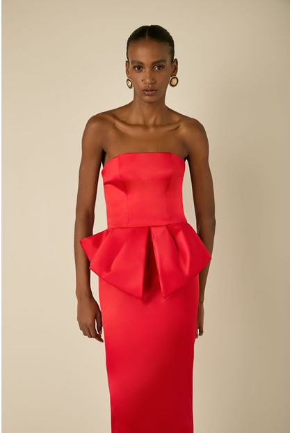 Saia Midi Zaya Bright Red