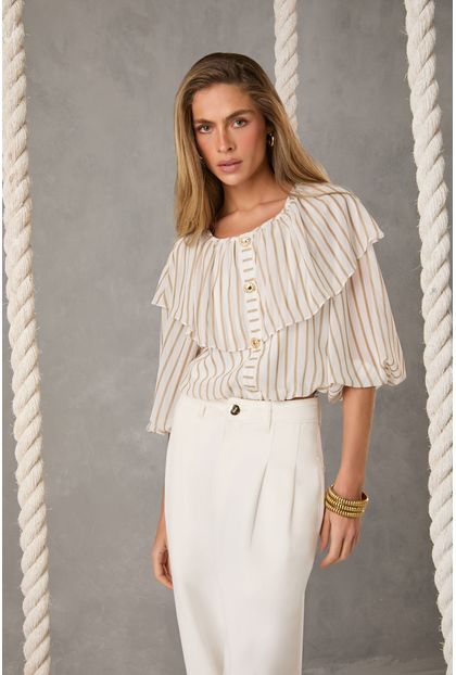 Blusa Jada Sand Stripes