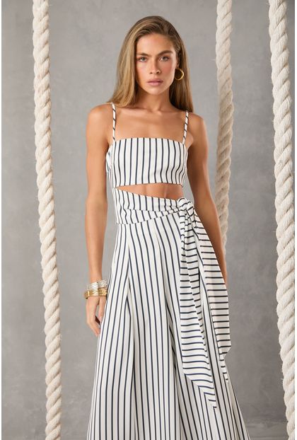 Top Jada Navy Stripes